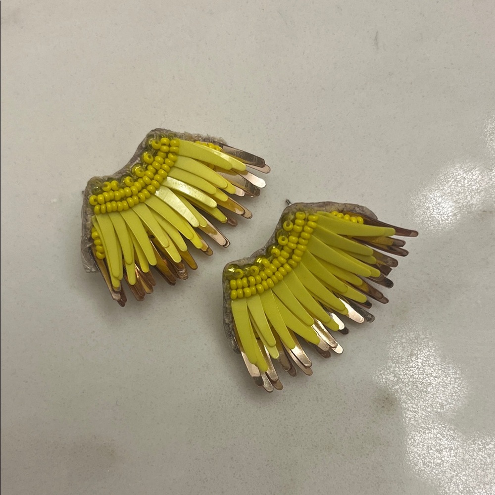 Mignonne Gavigan Yellow Wing Earrings